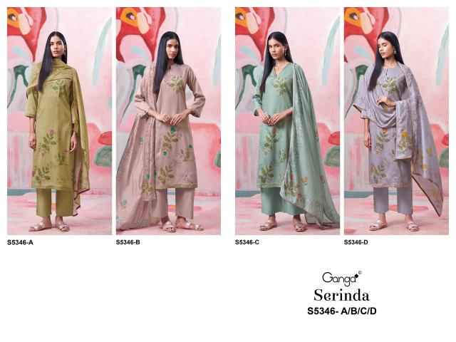 Ganga serinda 5346 dress material wholesalers in hyderabad